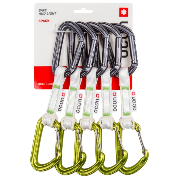 Ocun - Hawk QD Combi Bio-Dyn-Ring 15 mm - Express-Set Gr 10 cm - 6er-Pack weiß von Ocun