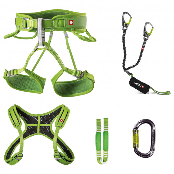 Ocun - Via Ferrata Twist+Chest Set - Kletterset Gr M-XL grün von Ocun