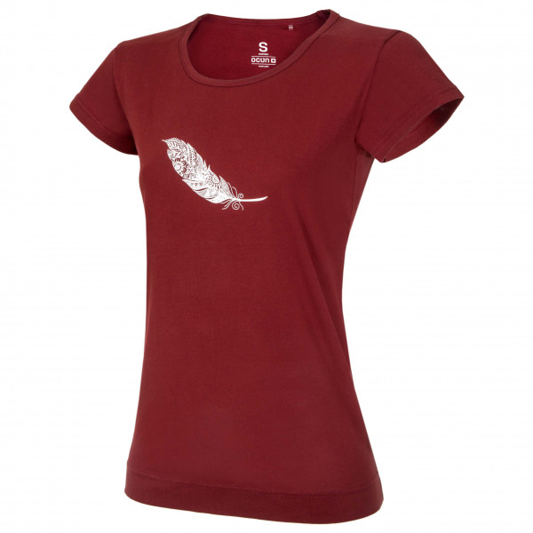 Ocun - Women's Classic T Organic Feather - T-Shirt Gr L rot von Ocun