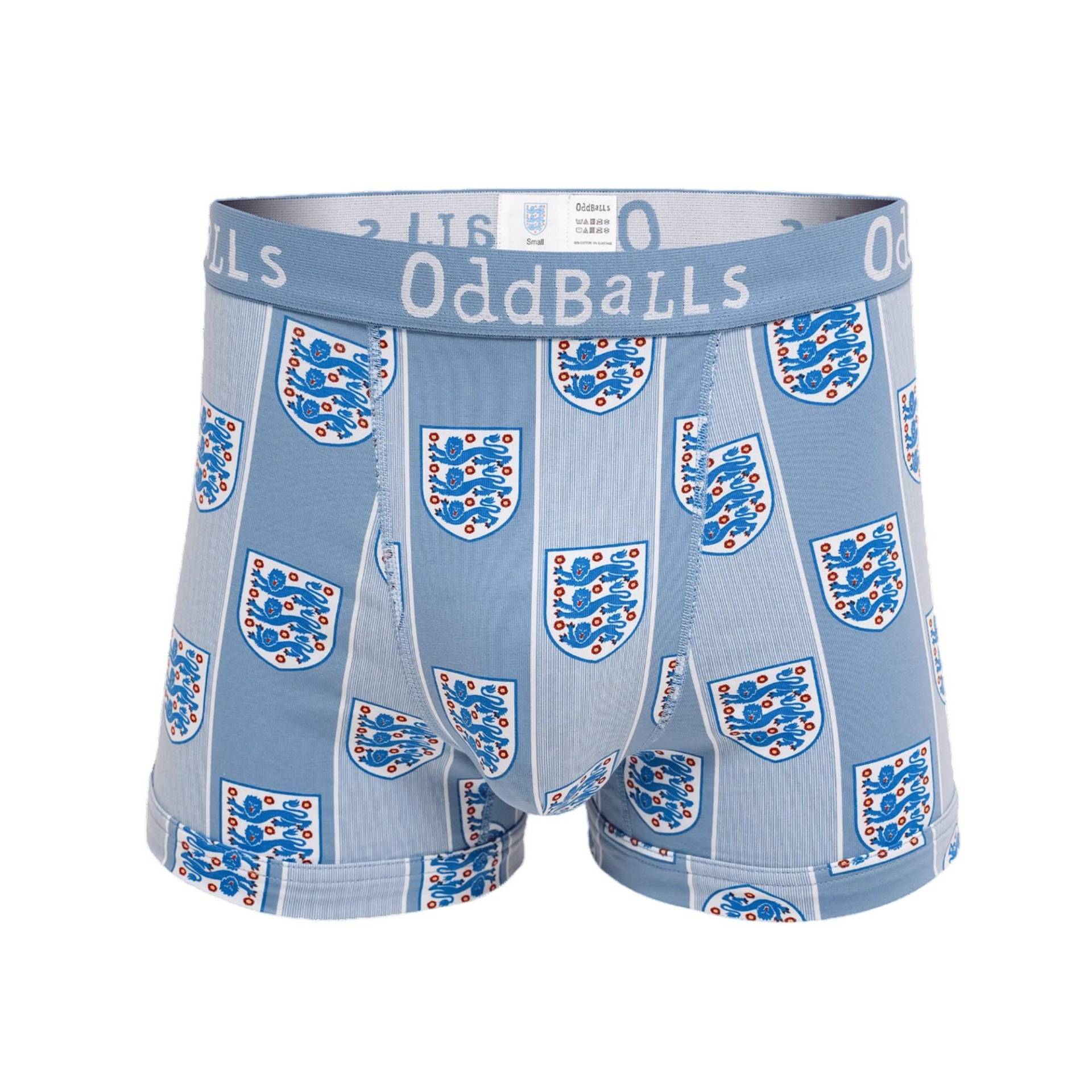 OddBalls - 1996 Away Boxershorts, für Herren, Hellblau, Größe XXL von OddBalls