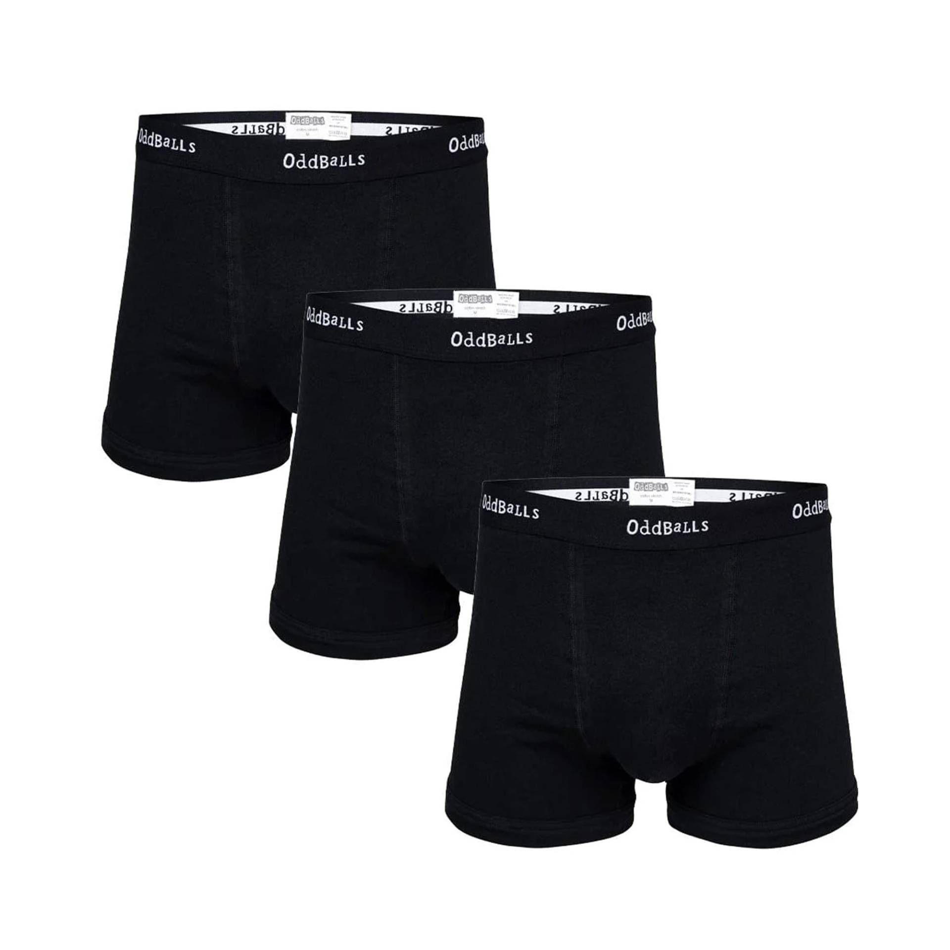 Boxershorts (3erpack) Herren Schwarz L von OddBalls