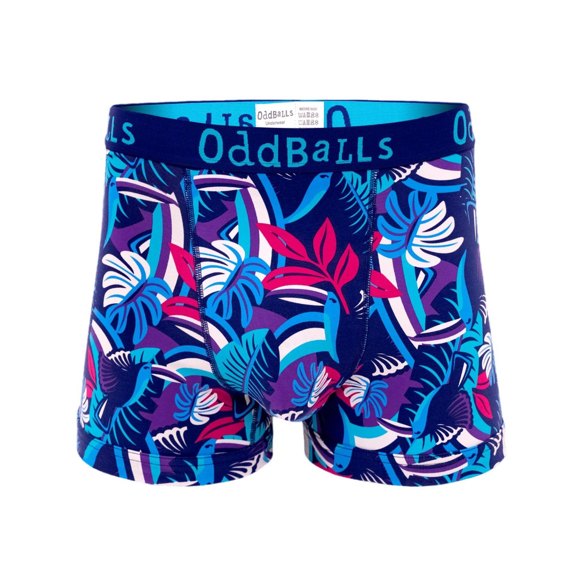 Boxershorts Herren Blau M von OddBalls