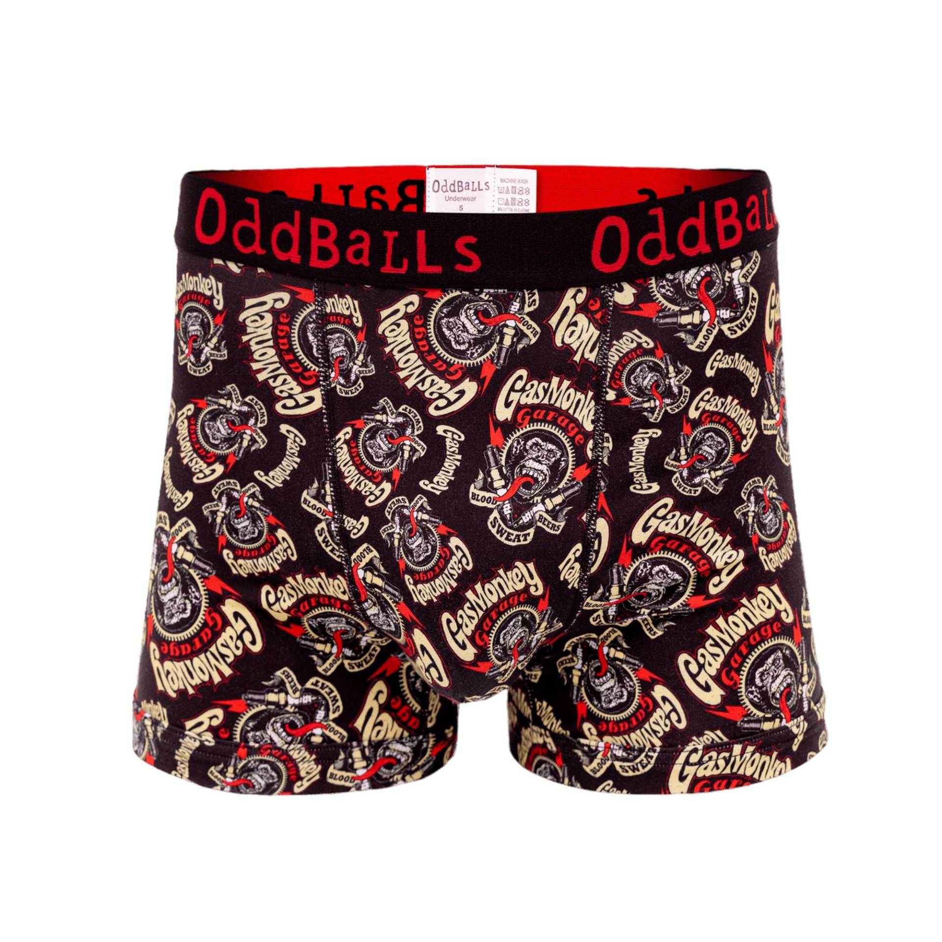 Boxershorts Herren Schwarz M von OddBalls