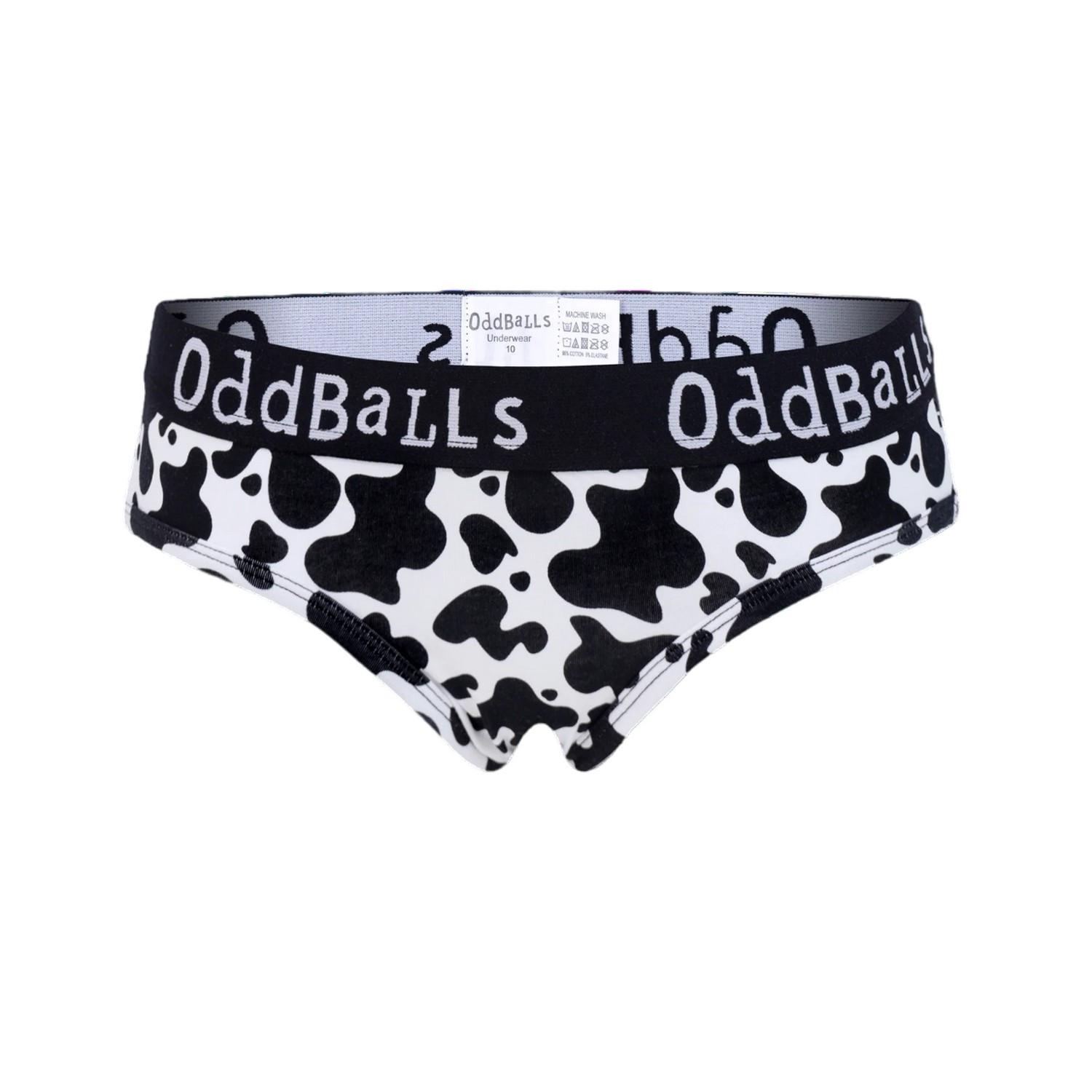 Fat Cow Slips Damen Schwarz 34 von OddBalls