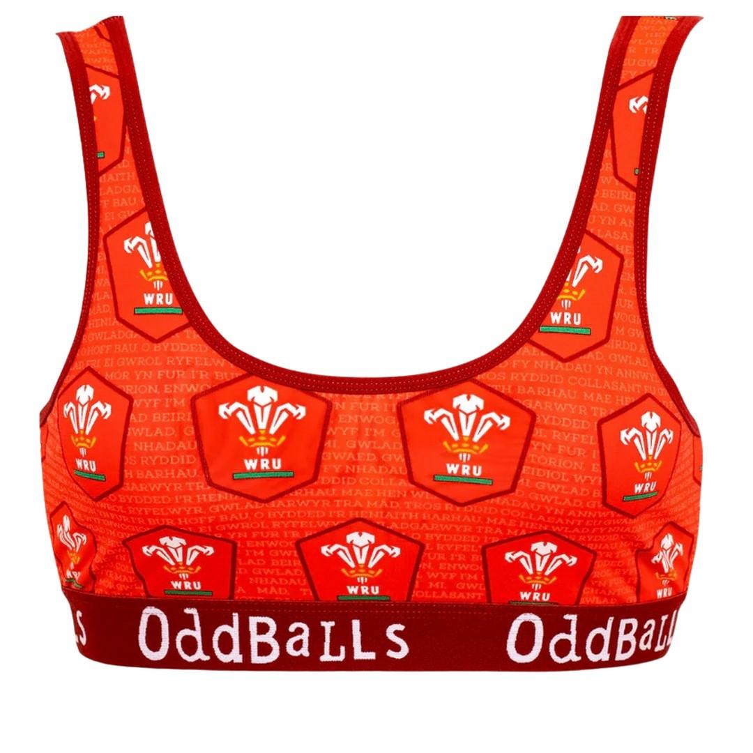 Home Bralette Damen Rot Bunt XL von OddBalls