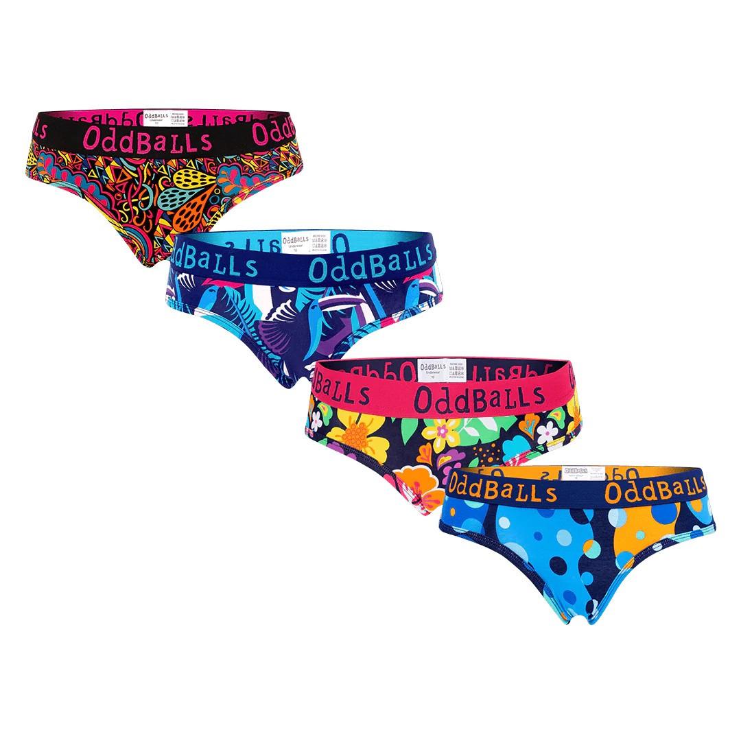 Oceanic Slips (4erpack) Damen Multicolor 32 von OddBalls