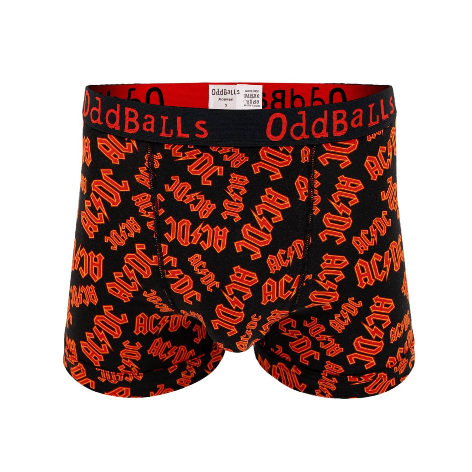 Repeat Logo Boxershorts Herren Rot Bunt M von OddBalls