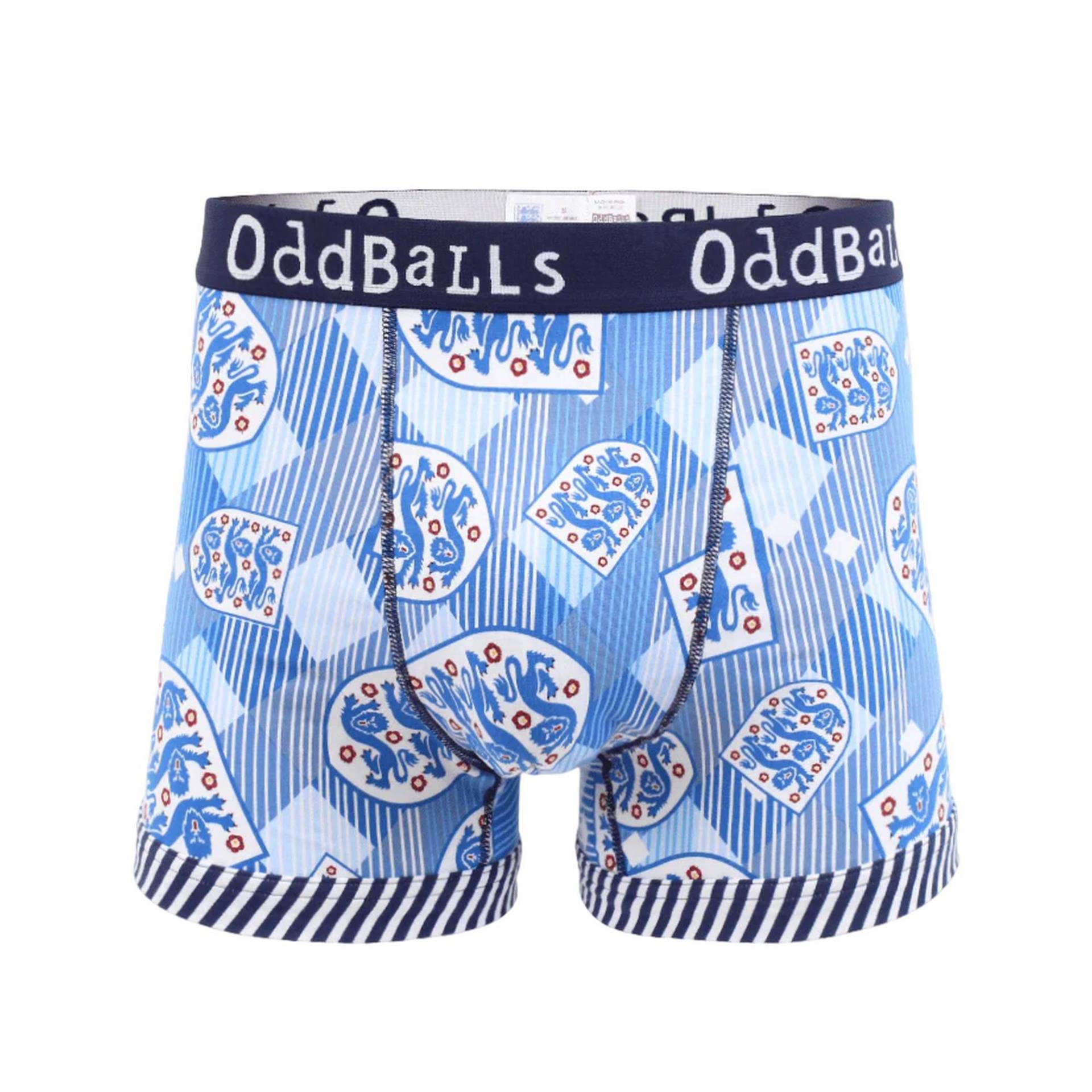 Retro Boxershorts Herren Blau 3XL von OddBalls