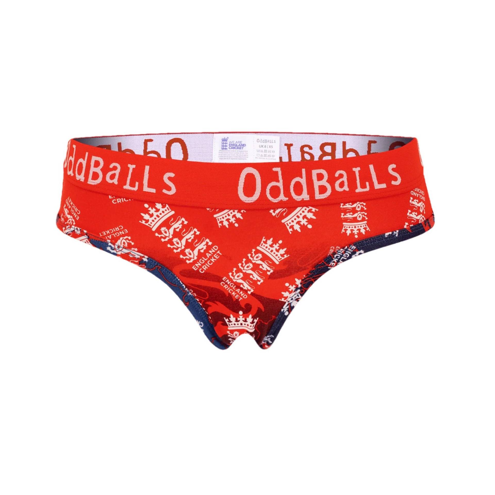 Slips Damen Rot Bunt 34 von OddBalls