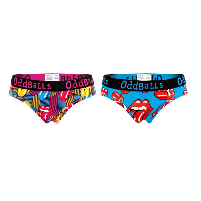 Slips Logo (2erpack) Damen Multicolor 36 von OddBalls