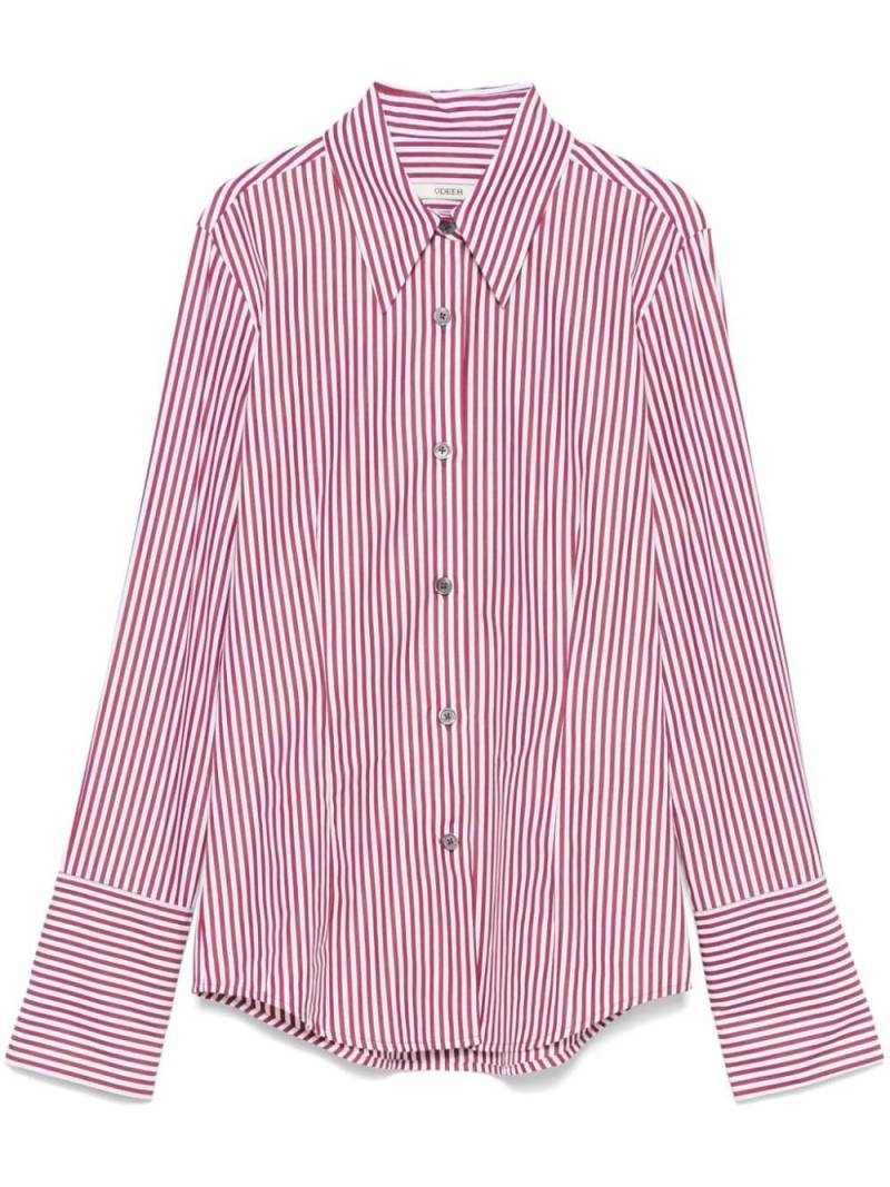 Odeeh striped shirt - Red von Odeeh