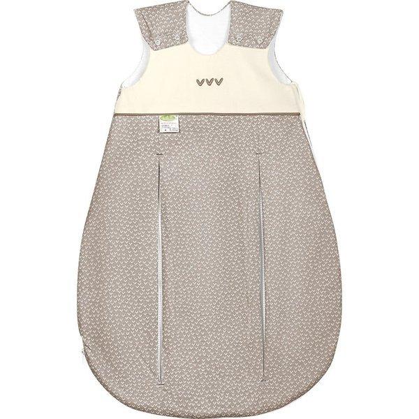 Schlafsack Prima Klima Jersey Little Hearts Sweet Chocolate 70 Cm Unisex Beige von Odenwälder