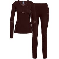 ODLO Damen Funktionsunterwäsche Set Performance Fundamentals braun | L von Odlo