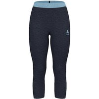 ODLO Damen Unterzieh Tight Revelstoke Performance Wool Warm 3/4 dunkelblau | L von Odlo