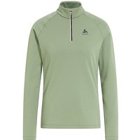 ODLO Damen Unterzieh Zipshirt Besso Mid Layer olive | M von Odlo