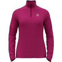 ODLO Damen Unterzieh Zipshirt Run Easy Mid Layer beere | L von Odlo