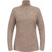 ODLO Damen Unterzieh Zipshirt Run Easy Mid Layer grau | M von Odlo