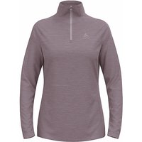 ODLO Damen Unterzieh Zipshirt Run Easy Mid Layer lila | L von Odlo