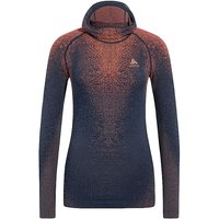 ODLO Damen Unterziehshirt POW Blackcomb Base Layer mit Gesichtsschutz  dunkelblau | S von Odlo