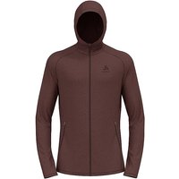 ODLO Herren Fleecejacke Tencia Hoodie dunkelrot | L von Odlo