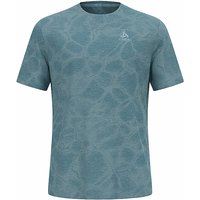 ODLO Herren Laufshirt Zeroweight Engineered Chill-Tec blau | M von Odlo