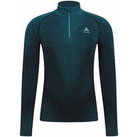 ODLO Herren Unterzieh Zipshirt Blackcomb blau | M von Odlo