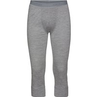 ODLO Herren Unterziehhose Natural 100% Merino Warm 3/4 grau | L von Odlo