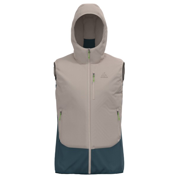 Odlo - Ascent Hybrid Vest Insulated - Kunstfasergilet Gr M grau von Odlo