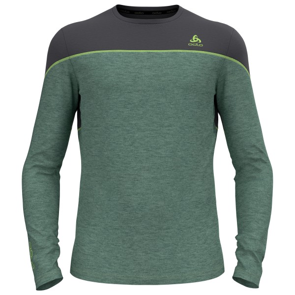 Odlo - Baselayer Top Crew Neck L/S Revelstoke PW 150 - Merinounterwäsche Gr L;M;S;XL;XXL blau;oliv von Odlo