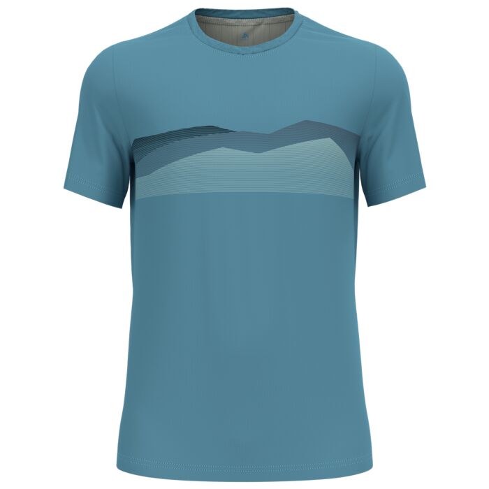 Odlo F–Dry Ridgeline Print T-Shirt, petrol, M von Odlo