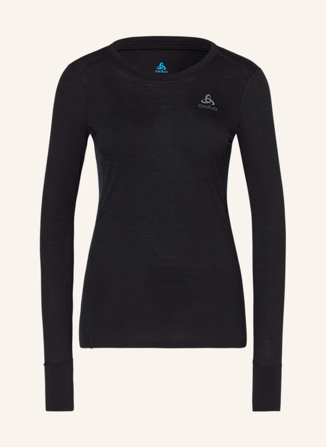 Odlo Funktionswäsche-Shirt Natural Merino 200 Aus Merinowolle schwarz Odlo Funktionswäsche-Shirt Natural Merino 200 Aus Merinowolle schwarz von Odlo