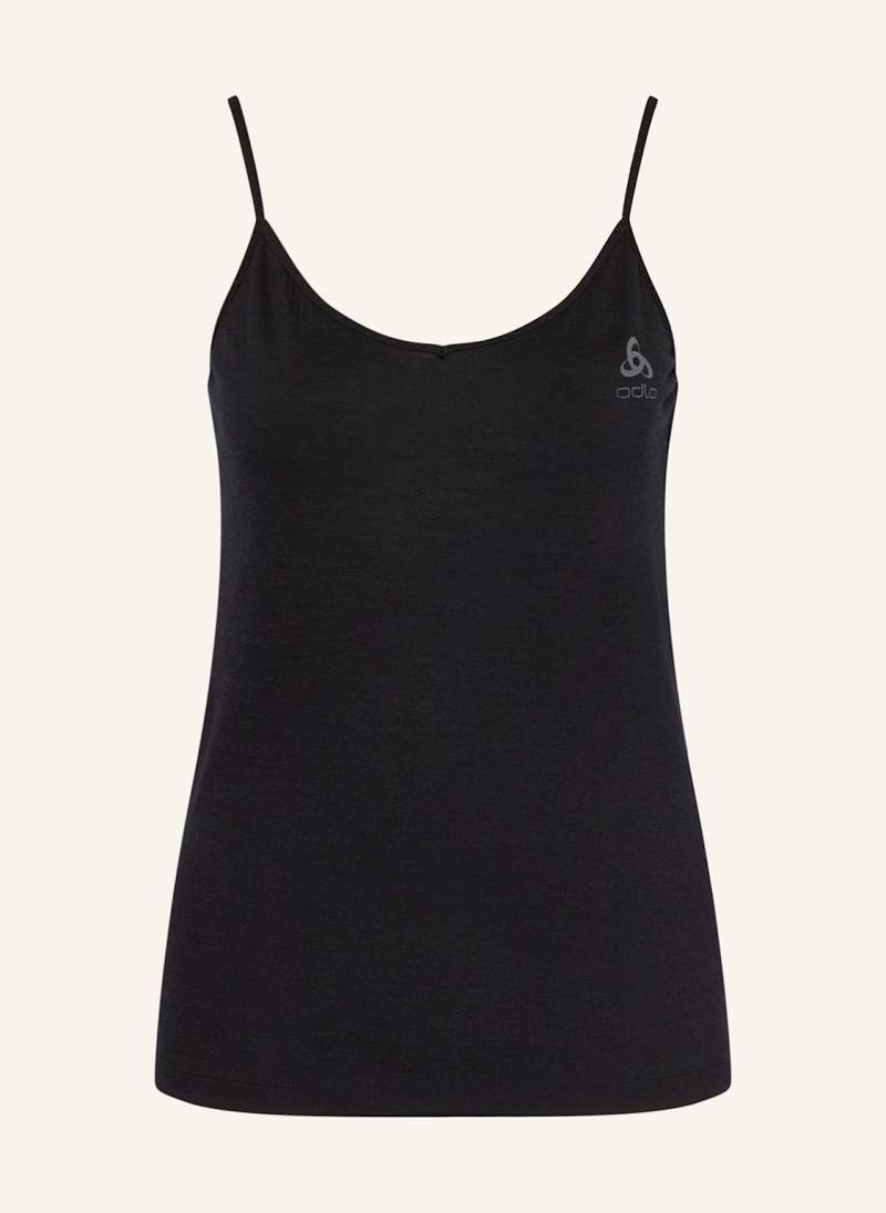Odlo Funktionswäsche-Top Natural Merino 160 Aus Merinowolle schwarz von Odlo