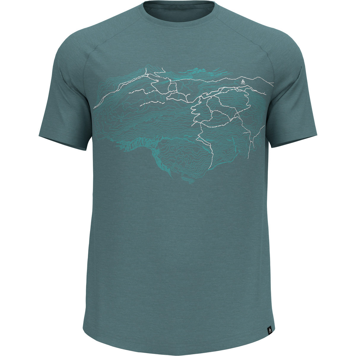 Odlo Herren Ascent PW 130 Topography T-Shirt von Odlo