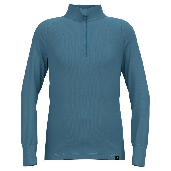 Odlo - Kid's BL Top Turtle Neck L/S Half Zip Active - Kunstfaserunterwäsche Gr 104 blau von Odlo