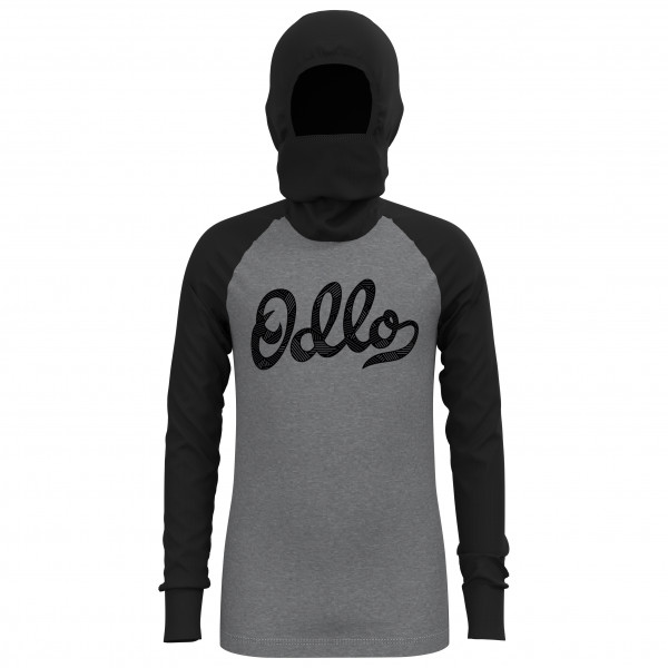 Odlo - Kid's BL Top With Facemask L/S Active Warm Eco - Kunstfaserunterwäsche Gr 104;116;128;140;152;164 grau;grau/schwarz von Odlo