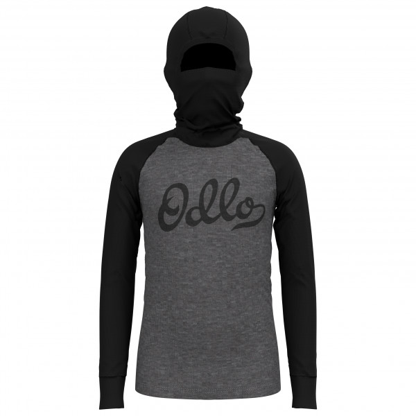 Odlo - Kid's BL Top With Facemask L/S Active Warm Eco - Kunstfaserunterwäsche Gr 104 grau/schwarz von Odlo