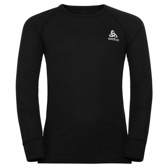 Odlo - Kid's Base Layer Top Crew Neck L/S Active Warm Eco - Kunstfaserunterwäsche Gr 116 schwarz von Odlo