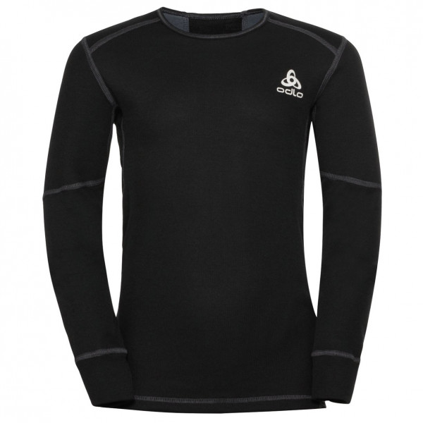 Odlo - Kid's Base Layer Top Crew Neck L/S Active X-Warm - Kunstfaserunterwäsche Gr 104;116;128;140;152;164 schwarz von Odlo