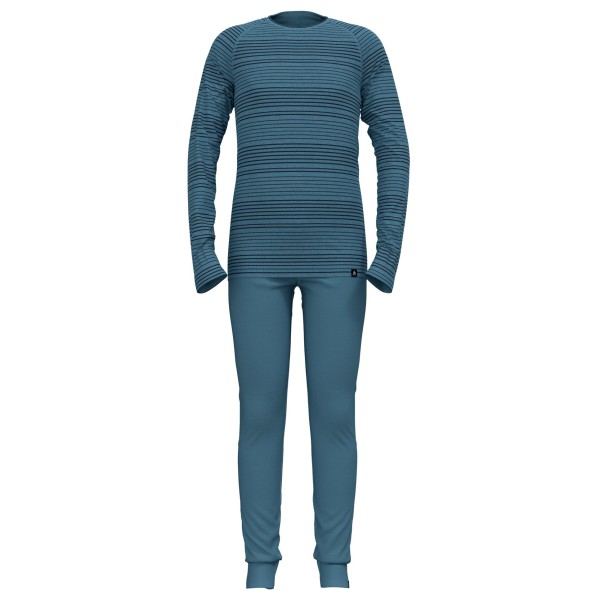 Odlo - Kid's Long Active Warm Eco Set - Kunstfaserunterwäsche Gr 128 blau von Odlo