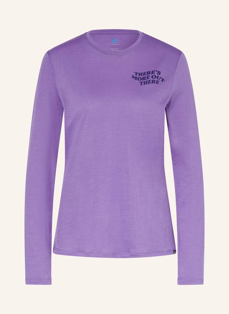 Odlo Longsleeve Ascent Merino 160 lila von Odlo