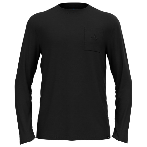 Odlo - Merino 200 Pocket T-Shirt Crew Neck L/S - Merinoshirt Gr L schwarz von Odlo