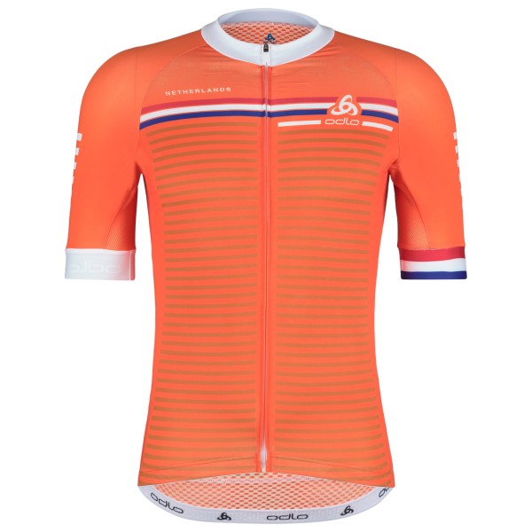 Odlo - Performance Aero S/S Jersey - Velotrikot Gr M;S;XL;XXL grau;rot von Odlo