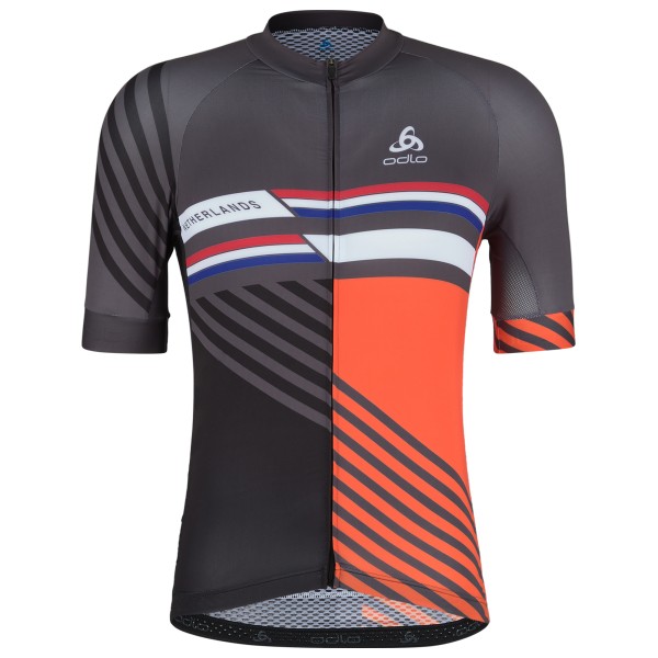 Odlo - Performance Aero S/S Jersey - Velotrikot Gr M grau von Odlo