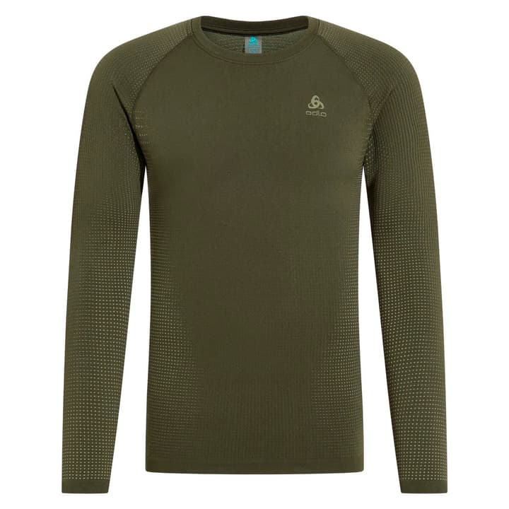 Odlo Performance Warm Eco Langarmshirt olive von Odlo