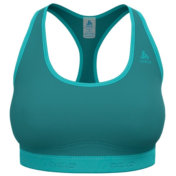 Odlo - Women's Ascent PW Medium Sport Bra - Sport-BH Gr L;M;XL;XS schwarz;türkis von Odlo