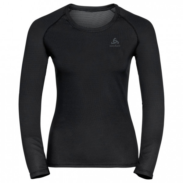 Odlo - Women's BL Top Crew Neck L/S Active F-Dry Light - Kunstfaserunterwäsche Gr L schwarz von Odlo