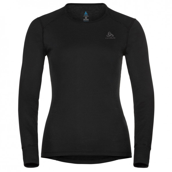 Odlo - Women's BL Top Crew Neck L/S Active Warm Eco - Kunstfaserunterwäsche Gr L schwarz von Odlo