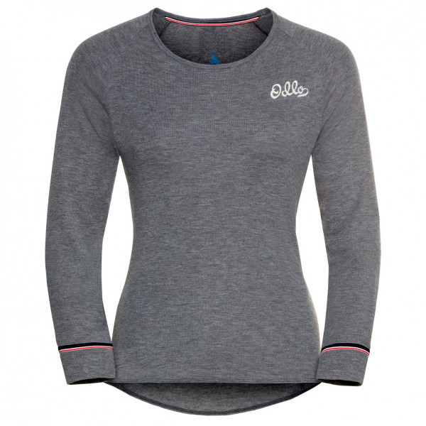 Odlo - Women's BL Top Crew Neck L/S Active Warm Originals - Skiunterwäsche Gr XL grau von Odlo