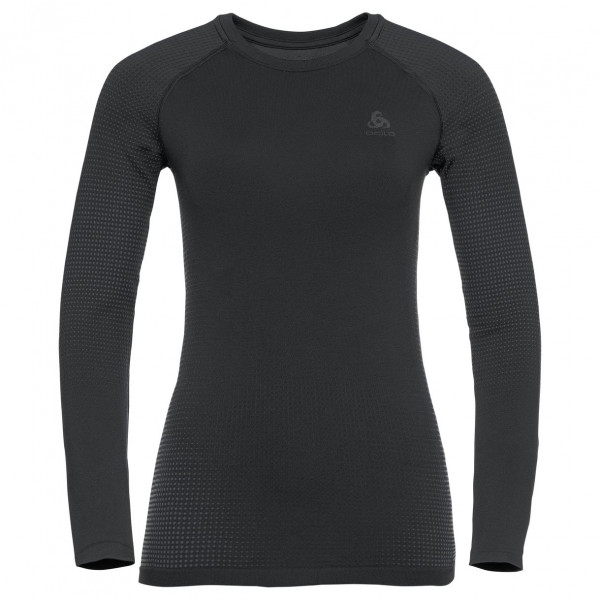 Odlo - Women's BL Top Crew Neck L/S Performance Warm Eco - Kunstfaserunterwäsche Gr M schwarz von Odlo