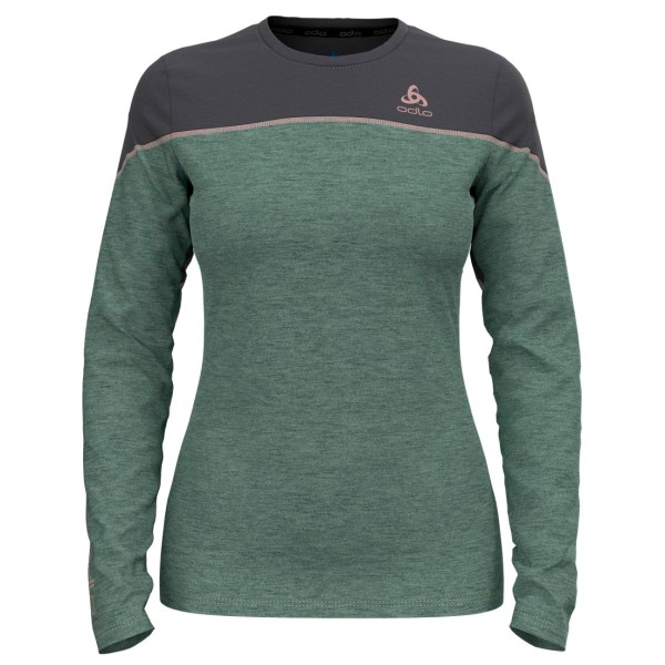 Odlo - Women's BL Top Crew Neck L/S Revelstoke Pw 150 - Merinounterwäsche Gr L oliv von Odlo